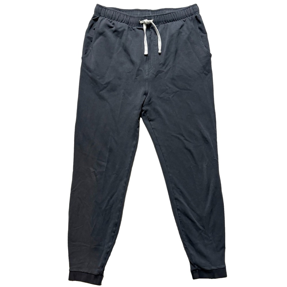 Free Fly Bamboo Heritage Fleece Jogger Pants Gray Athletic Sweatpants Mens L